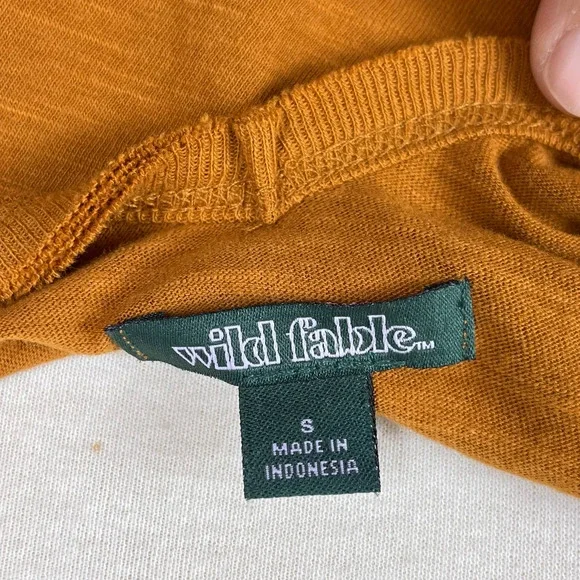 Wild Fable Rust Heritage Peplum V-Neck Tank Top Size Small - Picture 9 of 9